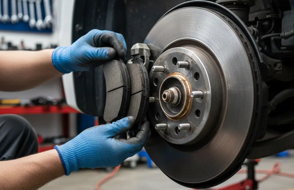 Brake pad replacement for Mitsubishi cars in KSA