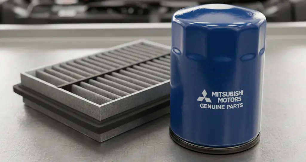 Mitsubishi oil filter and air filter replacement Saudi Arabia