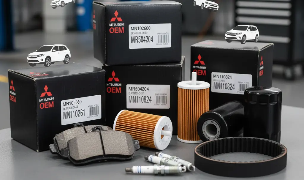Genuine Mitsubishi parts with model compatibility