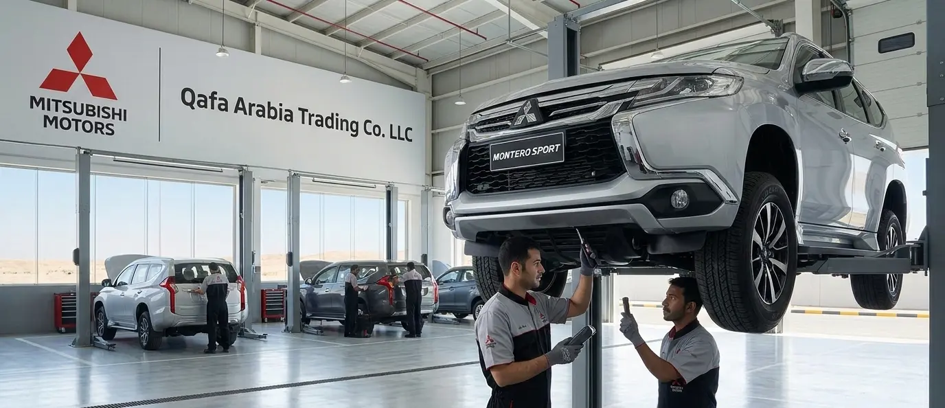 Professional Mitsubishi maintenance workshop in Saudi Arabia